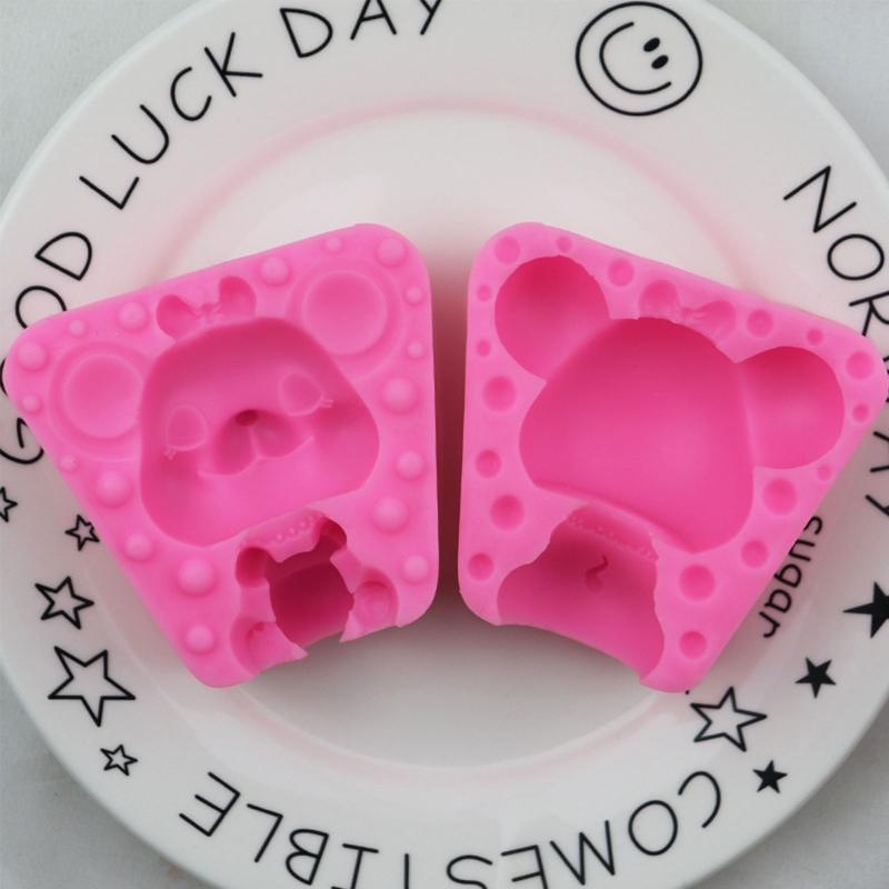 Cute Mouse Handmade Silicone Fondant Mold Chocolate Sugar Craft Paste Mold DIY Candle Resin Crafts Gift for Baking Lover