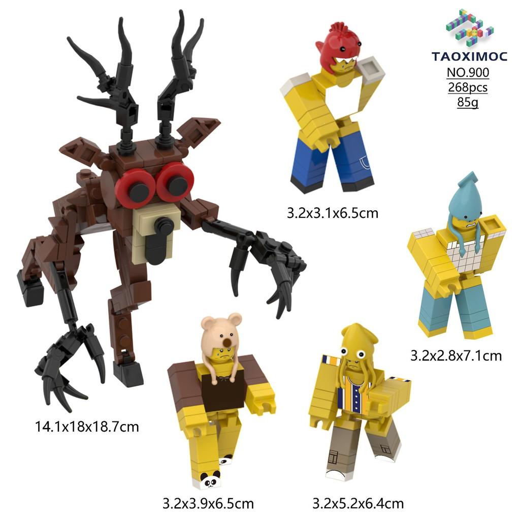 99 Nights in The Forest Building Blocks Horror Deer Brick Figure 99 Nights Blocks for Kids Birthday Construction Toys