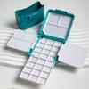 12/24 Colors Small Portable Pigment Box Watercolor Empty Box Small Grid Painting Enthusiasts To Sketch Doodle Art Painting Tool