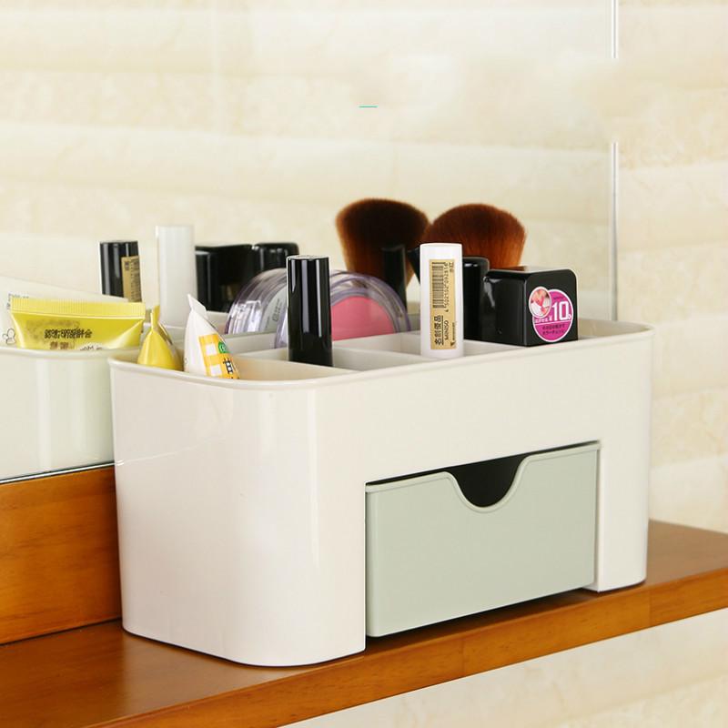 Desktop Storage Box Cosmetics Makeup Storage Drawer Type Box Saving Space Makeup Organizer