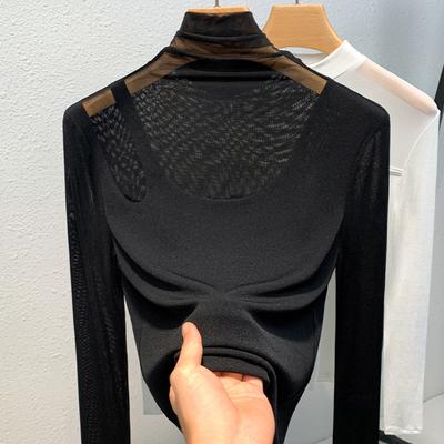 High-neck Base Shirt for Women New Women's Sexy and Fashionable Shirt Temperament and Underwear Top