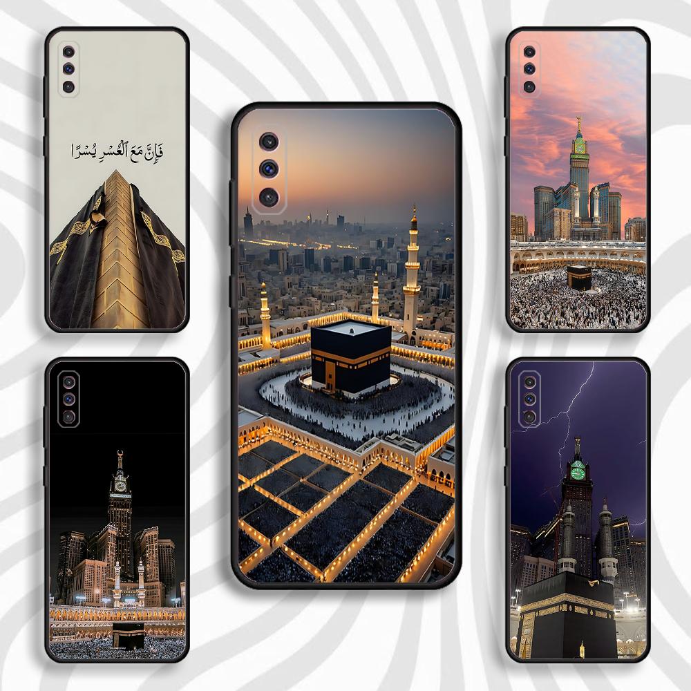 Kaaba Mecca Makkah Phone Case For Samsung S 25,24,23,22,30,21,10,9,Ultra,Plus,Lite,FE,4,5 G Black Soft Case