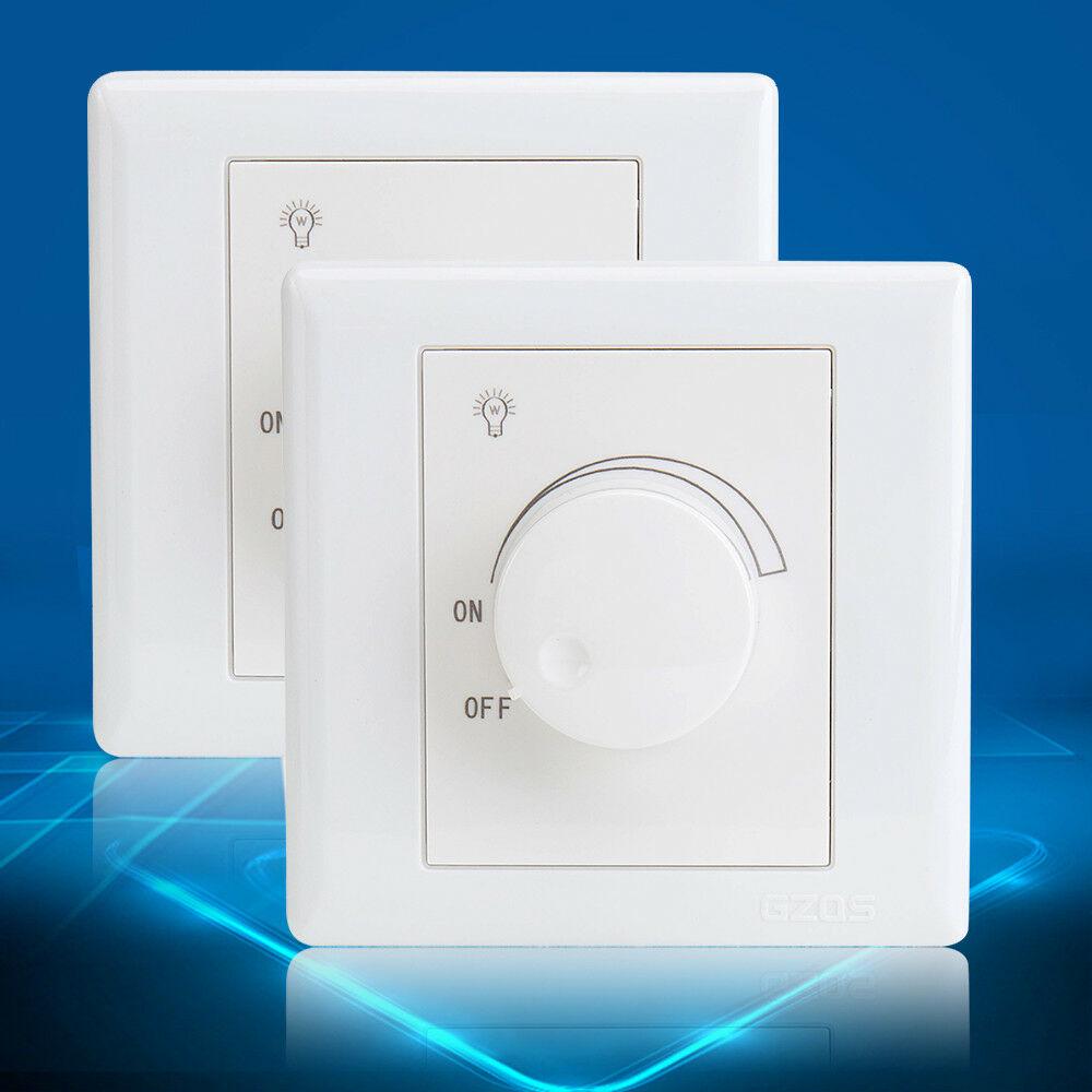 LED Dimmer Single Light Switch for Dimmable lighting White 3W to 250W