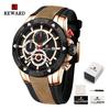 REWARD 83013 Fashion Men Quartz Wristwatch Silicone Band Alloy Case Waterproof Watches Luminous Chronograph Date Wrist Watches