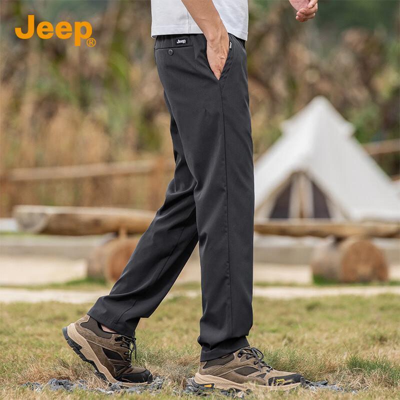 

JEEP Men s High-Elastic Straight-Fit Casual Pants 32