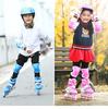 Kids' Adjustable Inline Skates with Flash Wheels - PVC Set Rollerblades