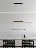 Pendant Lamps Italian Minimal Modern Studio Lamparas One Word Long Lights Restaurant Bar Ceiling Chandeliers Lustre De Salon