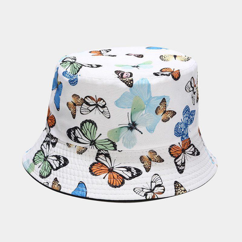 Unisex Baumwolle Bucket Hat Männer Frauen Doppelseitige Sonnenkappe Sommermode Fischerhüte