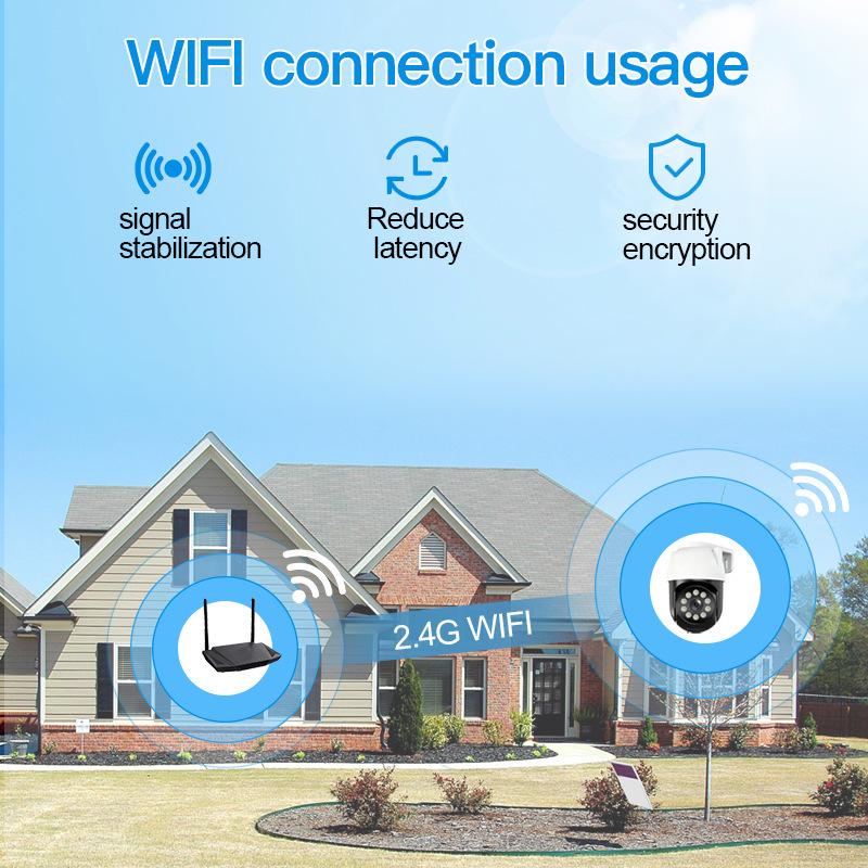 Outdoor Waterproof 360° Rotating Camera with Night Vision & Mobile Remote Control