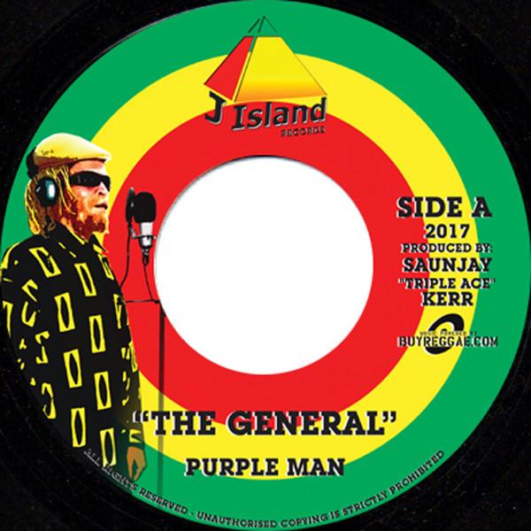 7inch Record PURPLEMAN - The General JISLEU001 J Island Record 2017 Germany Reggae, Ska & Dub Used