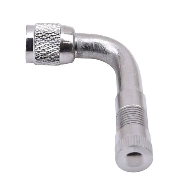 Practical Universal 45/90 Degree Angle Brass Auto Motorcycle Valve Adaptor Tyre Inflatable Tube Extension Adapter