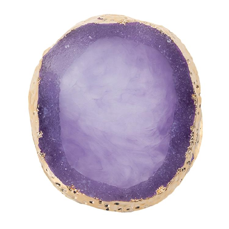 

Resin Nail Art Palette, Nail Art Painting Gel Palette Gold Edge Makeup Display Board Nail Art Cosmetic Mixing Tool 1 фіолетовий