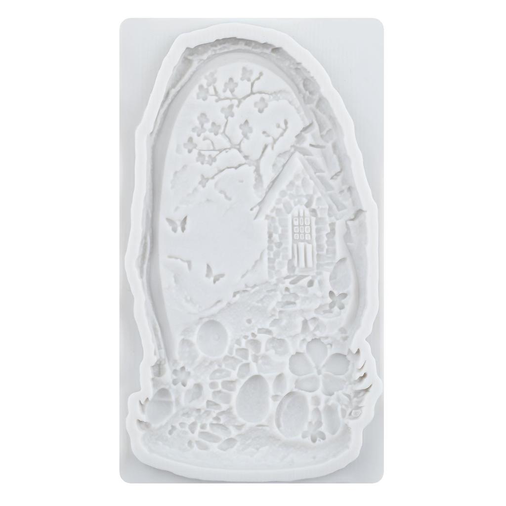 House Silicone Molds House Fondant Mold Cake Decorating Tools Cupcake Topper Chocolate Candy Craft Gum Paste Polymer Clay