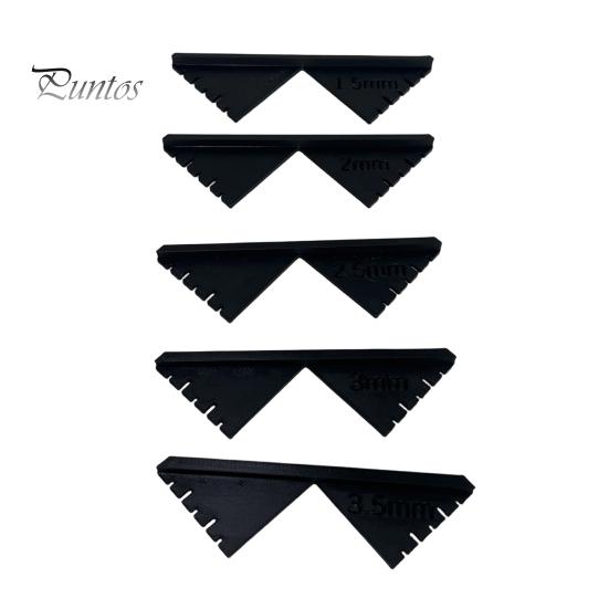 Bookbinding Alignment Tool 5Pcs/Set Corner Cutting Jigs, Binding Tools, 1.5mm 2mm Precision Supplies 2.5mm 3mm 3.5mm Plastic Measurement Rulers