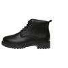 Women's Shoes 2024 Hot Sale Lace Up Women's Boots Autumn Round Toe Solid Chunky Heels Rubber Concise Short Barrel British Boots