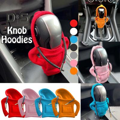 Araba Vites Dişli Kapağı Moda Kazak Hoodie Otomatik Vites Topuzu Kapağı Yumuşak ve Rahat Otomotiv Vites Topuzu Koruyucu Araba İç Aksesuarları