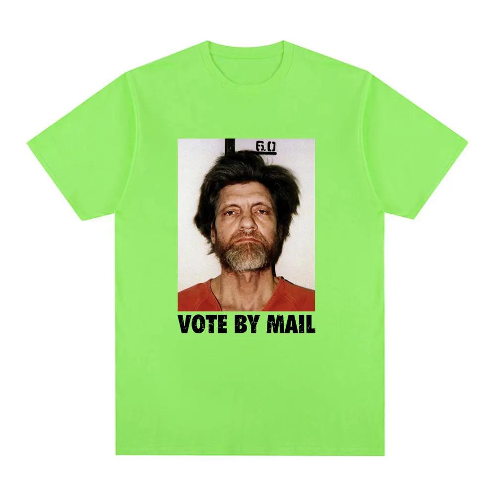 Vote By Mail Ted Kaczynski T Shirt Men Fashion Harajuku Graphic T-shirt Unisex High Quality Casual Vintage Tee Shirt Tops