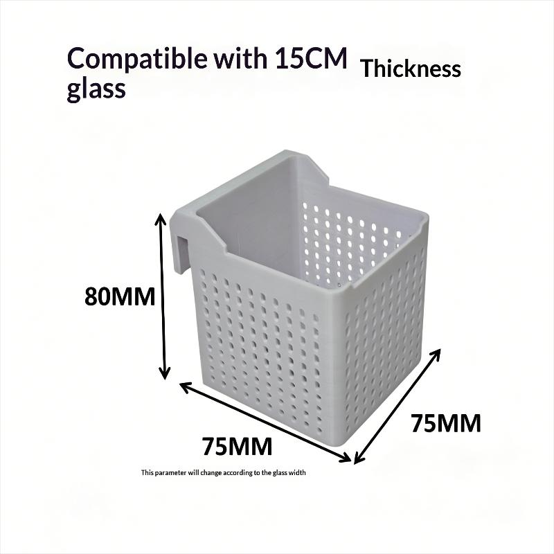 Fish Tank Water Change Dispenser, Hang-On Buffer Filter Box, Aquarium Water Flow Diffuser, Protect Aquascape From Water Impact