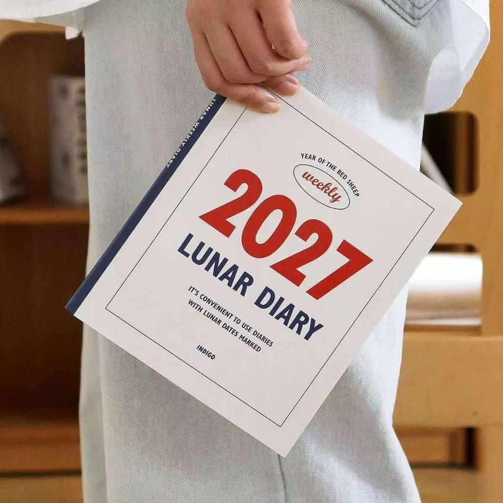 With Calendar Diary Book Self Discipline Check-in Schedule Notebook New 2027 Notebook  Women