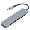 6In1 TypeC Hub Adapter TypeC To HDMI Docking Station Adapter Computer Accessory