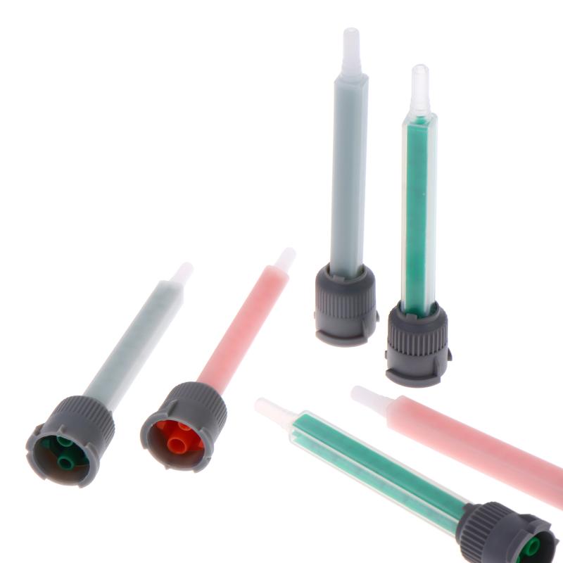 10Pcs Epoxy Adhesive Mixing Nozzles,Glue Static Mixer ,Adhesive Mixing Tube (1:1 Ratio)For Ab Glue Gun, Liquid Mix