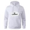 Long Sleeve Teens Autumn Gray Black Hooded Sweatshirt Hoodie Sportswear