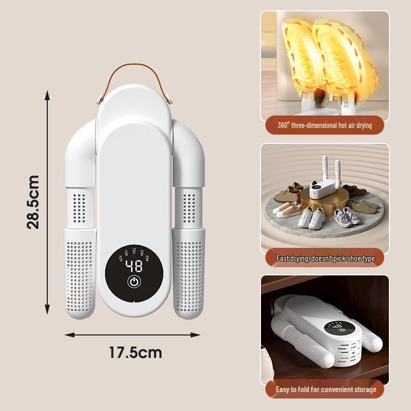 Foldable Quick-Dry Smart Shoe Dryer with Sterilization & Deodorization