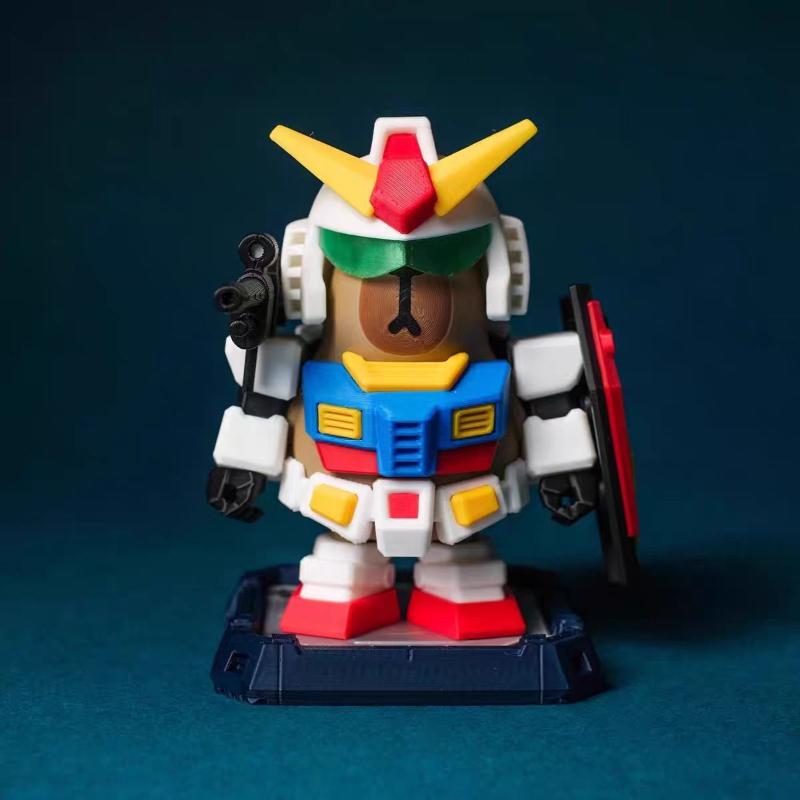 Neue Capibara Rx-78-2 Desktop-Figuren für Spiele Zwerg Magnetische Dekorative Capybara Figuren Spielzeug Geschenke Spielzeug