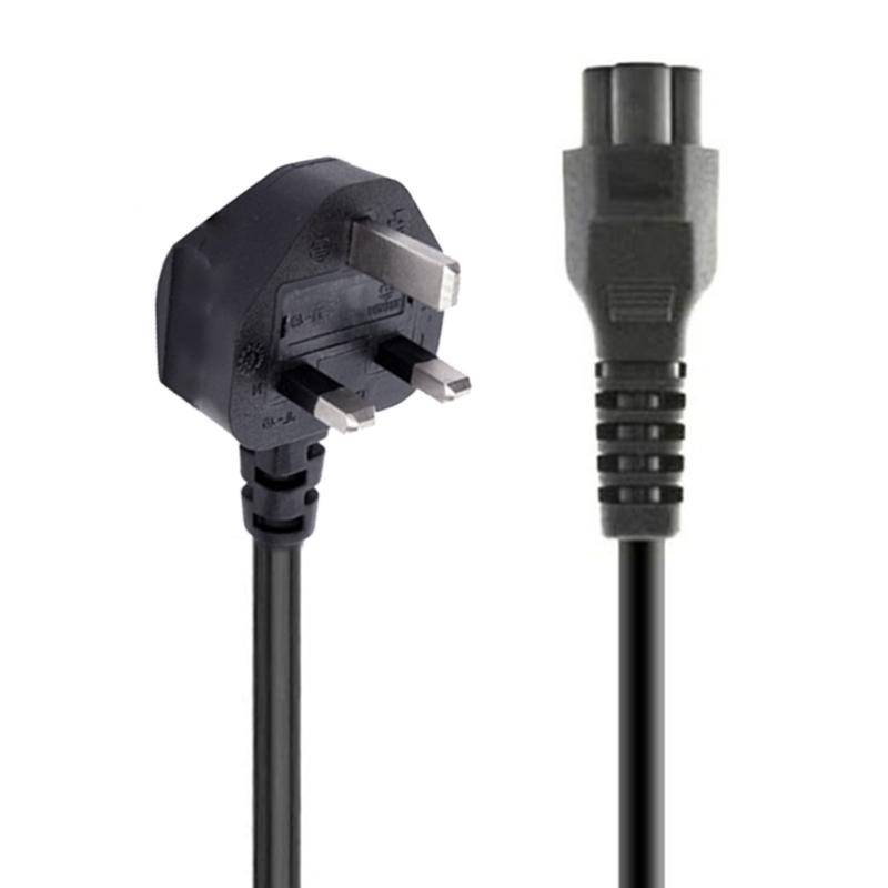 Laptop Power Cable Cord 3Pin Prong Connector PVC Insulated Cable for Laptop Notebook Charging Adapter 1.2m 4ft