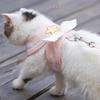 Angel Wing Vest Cat Dog Harness Necklace Leash Collar Pet Items Accessories Kawaii Harness For Dogs Cats Personalized Supplies