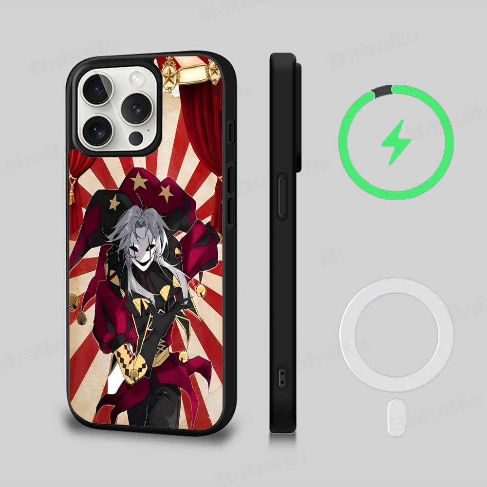Anime The Freak Circus Pierrot Phone Case For IPhone 13 14 15 11 12 16 17 Pro Max Plus For Magsafe Magnetic Shell