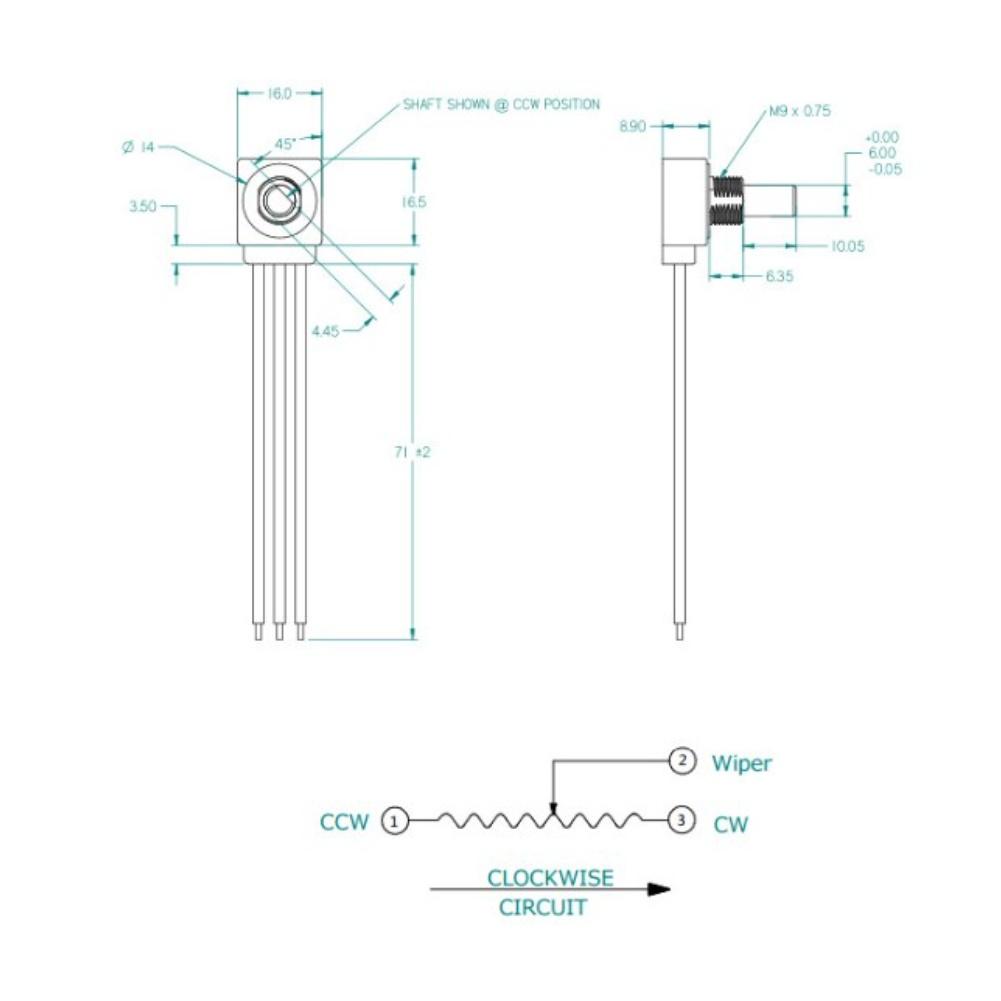 Drehpotentiometer Spezieller Einstellbarer Widerstand Für Elektronische Geräte Elektronische Passive Bauelemente Potentiometer