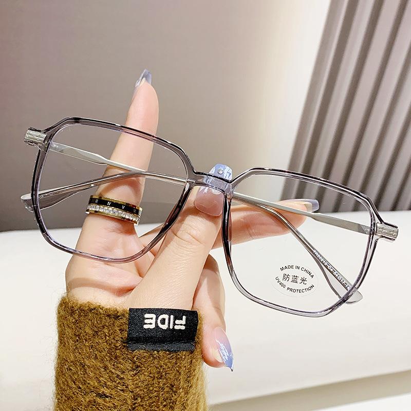 

Квадратная оправа очков с защитой от синего света, для мужчин и женщин без макияжа, для большого лица и худого, можно подобрать по диоптриям