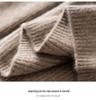 Women's High-Neck Cashmere Sweater - 2025 Autumn/Winter Collection, Half-Zip, Loose Fit, Warm, High-End Knitwear
