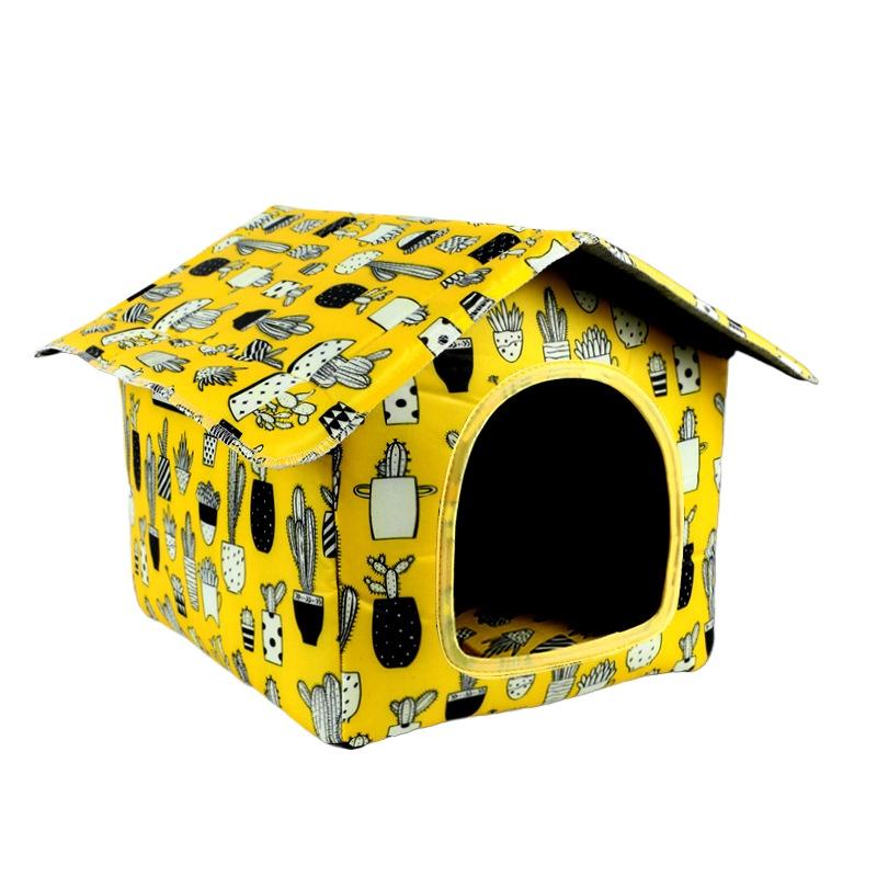 Washable Folding Cat Nest Stray Pet House Wear-resistant Creative Dog House All Seasons Removable Outdoor Waterproof Cat House
