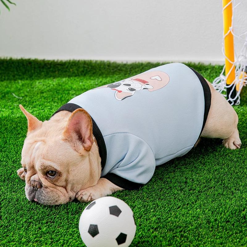 Spring and Summer Dog Medium and Small Dog Bullfighting Sweater Thin Breathable Fat Dog Starling Dog Pet Dog Clothes
