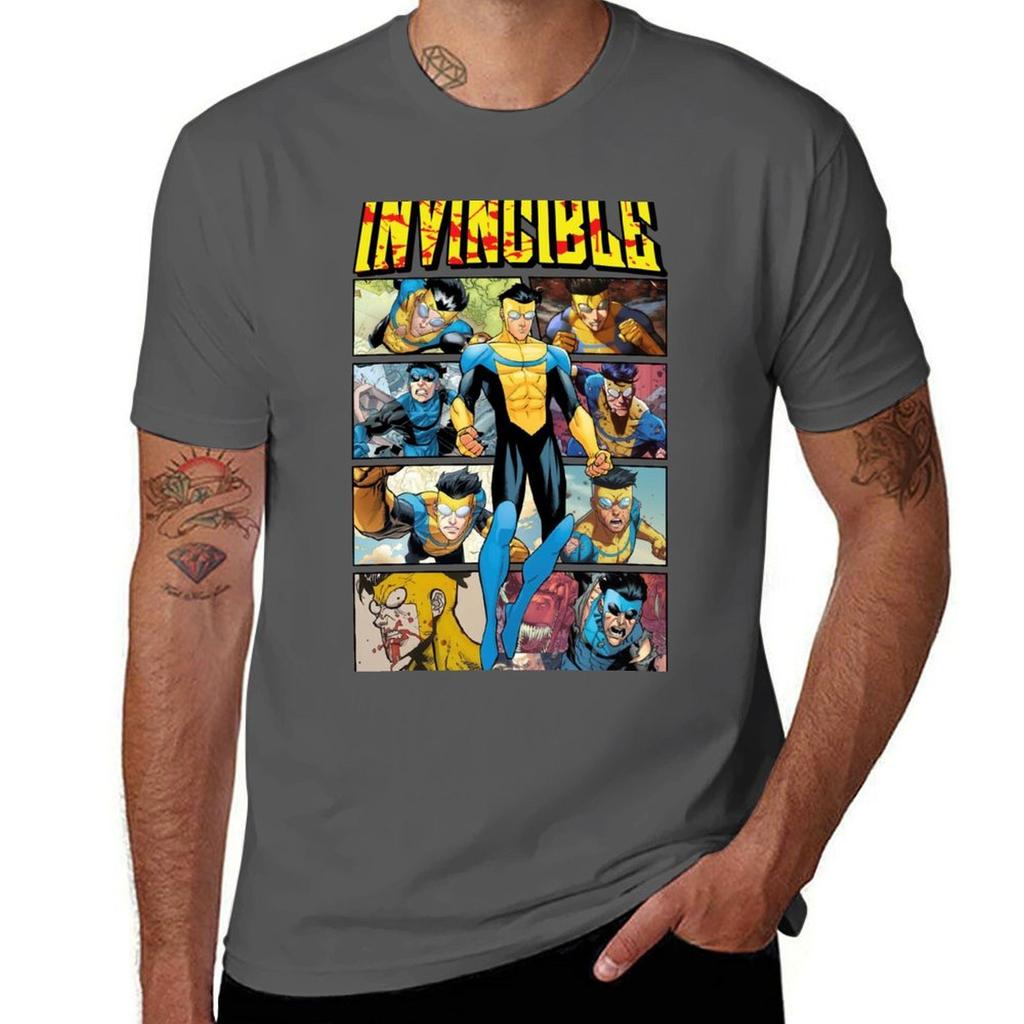 Invincible Comic Retro Tshirt Outdoor Work Short Sleeve Top Tshirt
