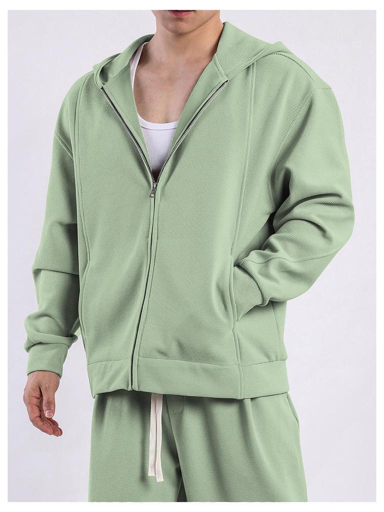 Herren Kapuzenjacke mit Reißverschluss - Herbst/Winter Smart Casual Oberbekleidung mit Taschen (2024)
