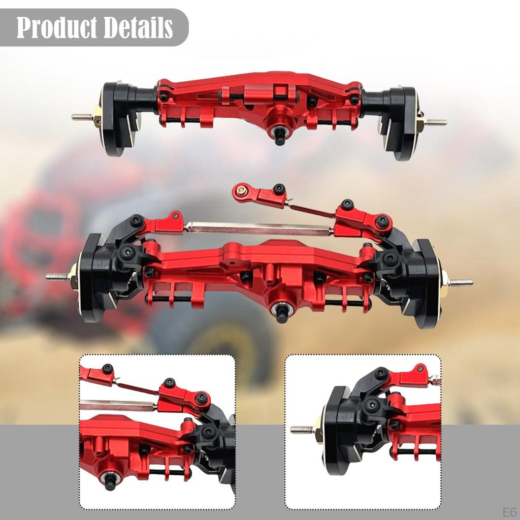 Front And Rear Axle Assembly, Reinforced RC Car Axle, Remote Control Spare Part, Replacement for