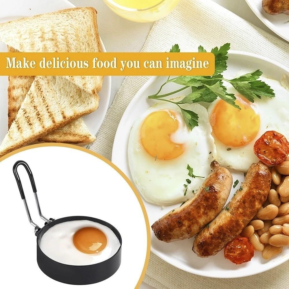 Easy Clean Egg Cooking Rings Stainless Steel Fried Egg Molds High Quality Egg Rings  Breakfast