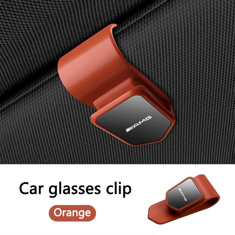 FSI1 Car Sun Visor Glasses Holder Sunglasses Case Eyeglasses Clip For Mercedes Benz AMG GLE GLS CLS GLC CLA GLA GLK W205 W203 Sticker