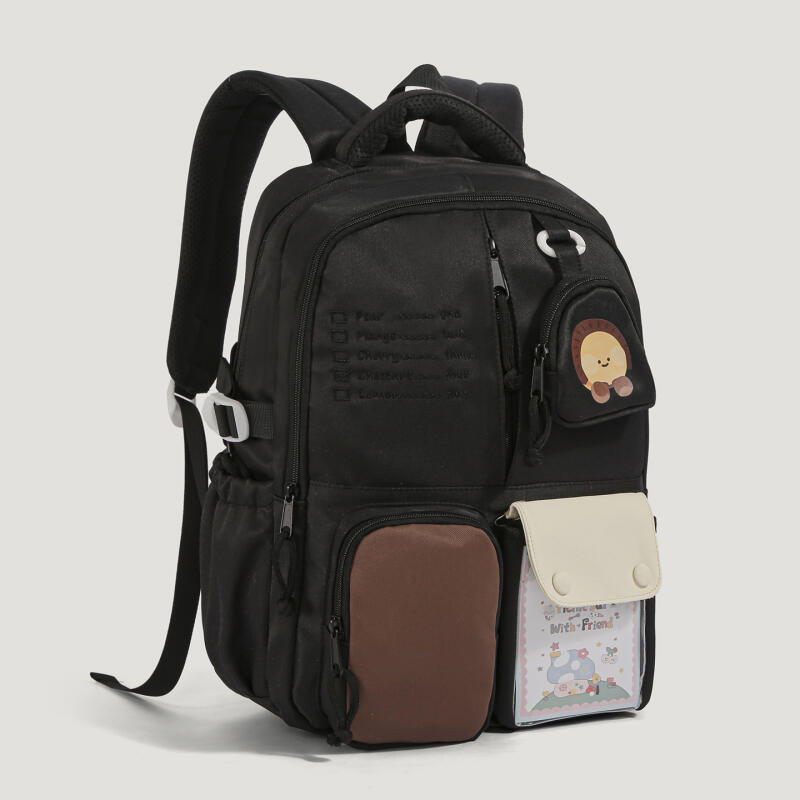 Niedlicher Rucksack mit Fruchtmuster für Damen und Mädchen, modischer Schul- und Reiserucksack mit mehreren Fächern
