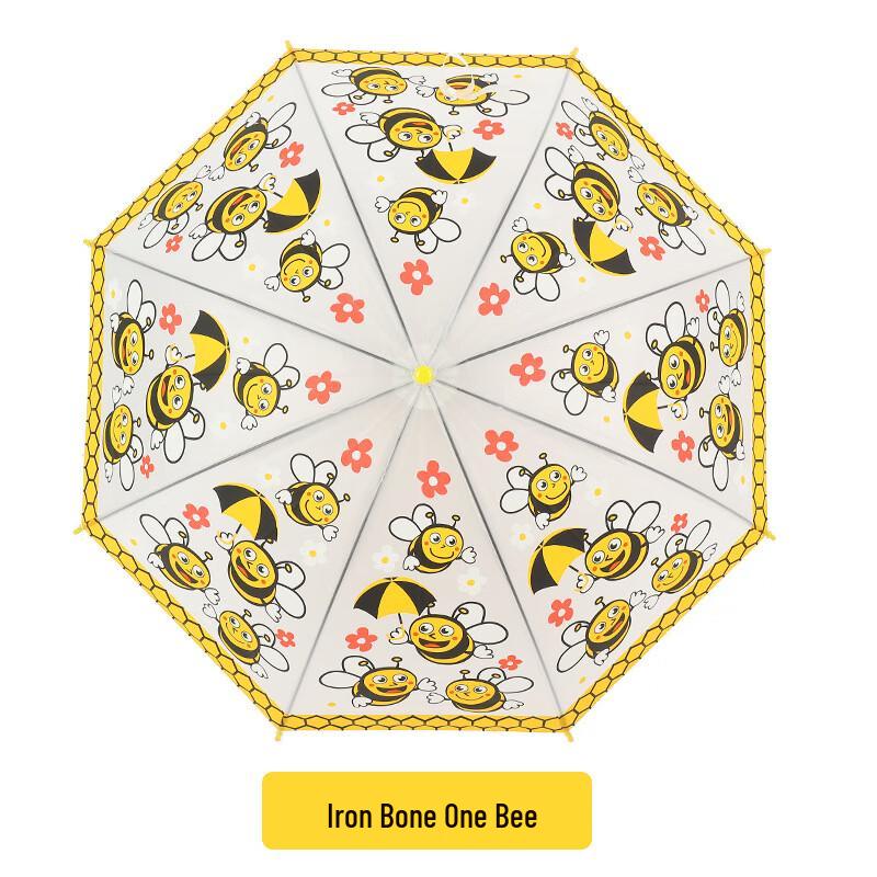 Kids Transparent Bee Cartoon Umbrella