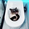 Cute PVC Toilet Stickers 3D Cat Dog Waterproof Wall Sticker Self-adhesive Toilet Seat Decals Home Decoration