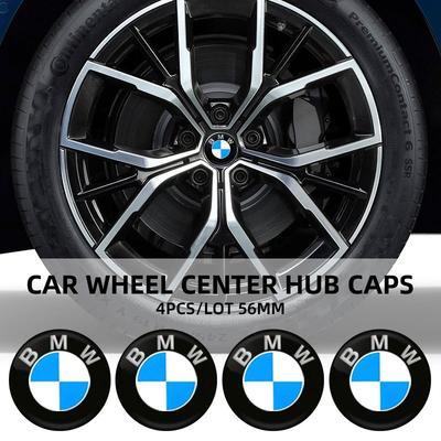 56mm Car Wheel Center Hub Sticker Car Emblem Badge Logo For E46 E90 E60 F30 F10 E39 F20 E36 G20 G30 E87 E92 Car Accessories