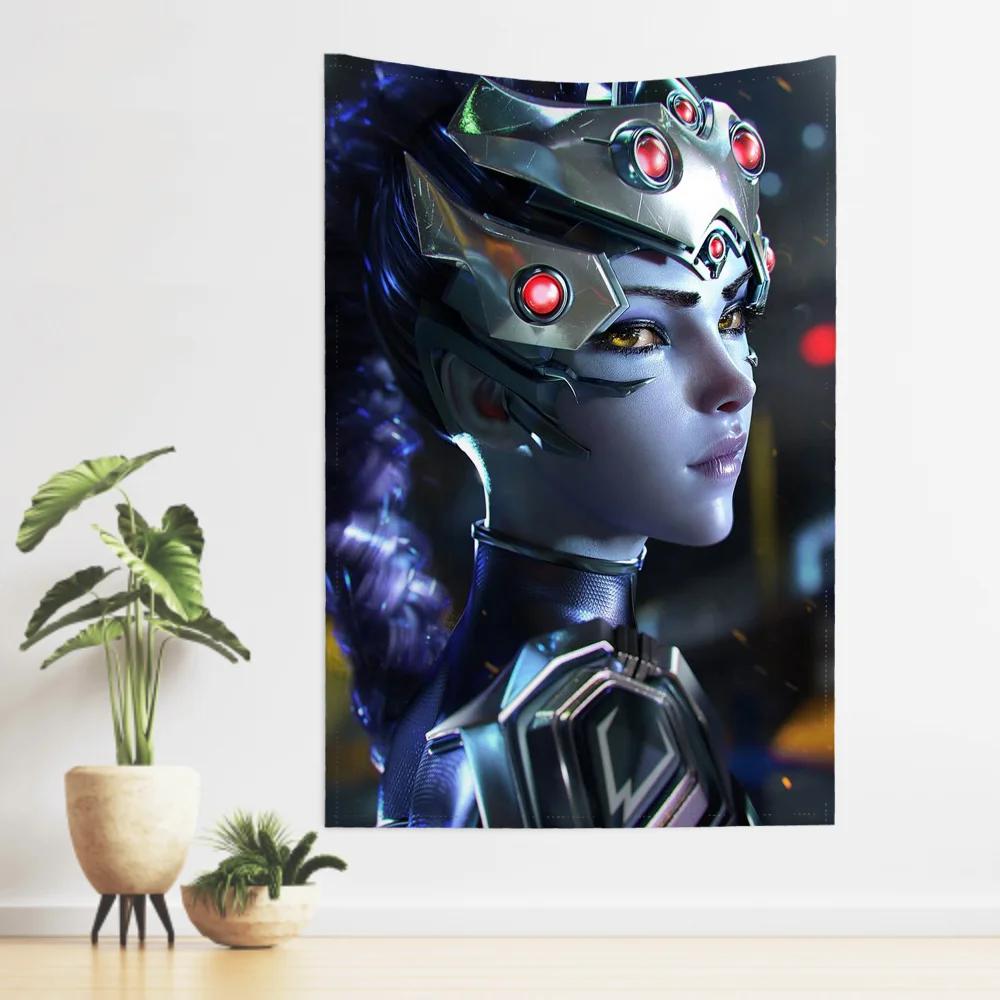 Game The Overwatch 2 Tapestry Room Decor Wall Cloth Party Hanging Background Room Decor Baby Room