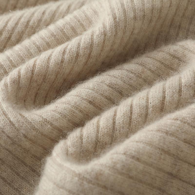 Dame Genser Kjole 100 % Ull MODERN NEW SAGA V-hals Strikk Lang Pullover Vintergensere Ull Lang Kjole Dame