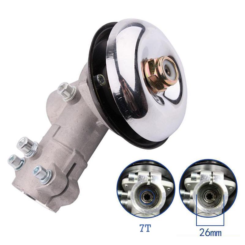 26mm/28mm 7/9 Teeth Grass Trimmer Gearbox Gearhead Lawn Mower Replacement Part Brush Cutter Gear Head Gardening Tools