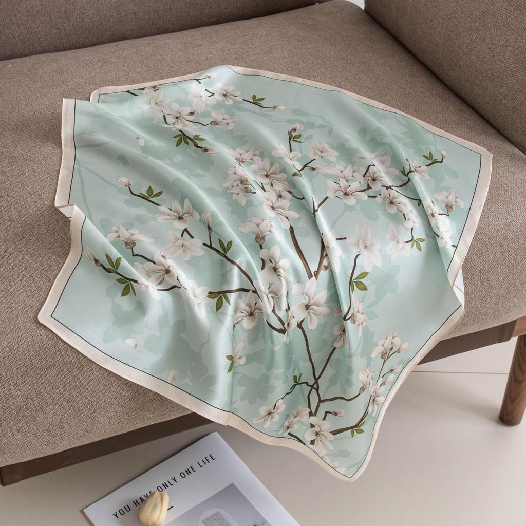 53CM High-quality Mulberry Silk Scarf Neck Small Square Women's Professional Headscarf Versatile