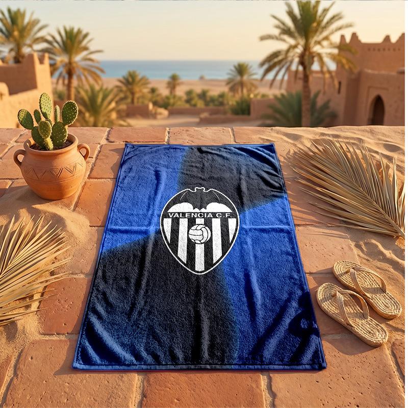 Valencia FC Druck Mikrofaser Strandtuch Schnelltrocknend Saugfähig Großes Handtuch für Strand Schwimmen Reisen